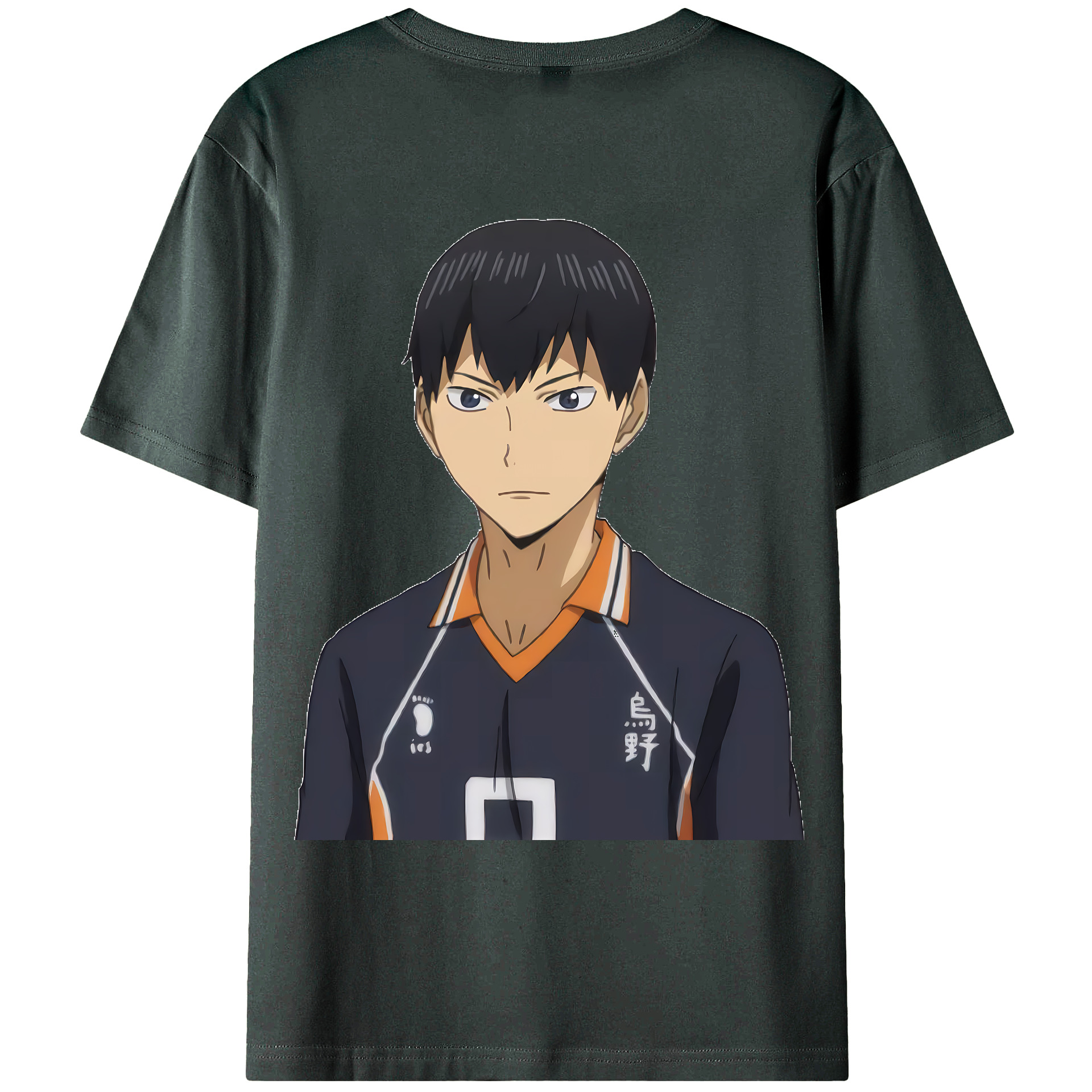 （画像用） ハイキュー!! Haikyu!! 綿100％ メンズ半袖Tシャツ（バックプリント） 通気性